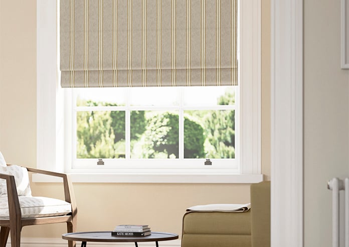 Bellagio Stripe, Golden Nectar - Roman Blind - Image 5